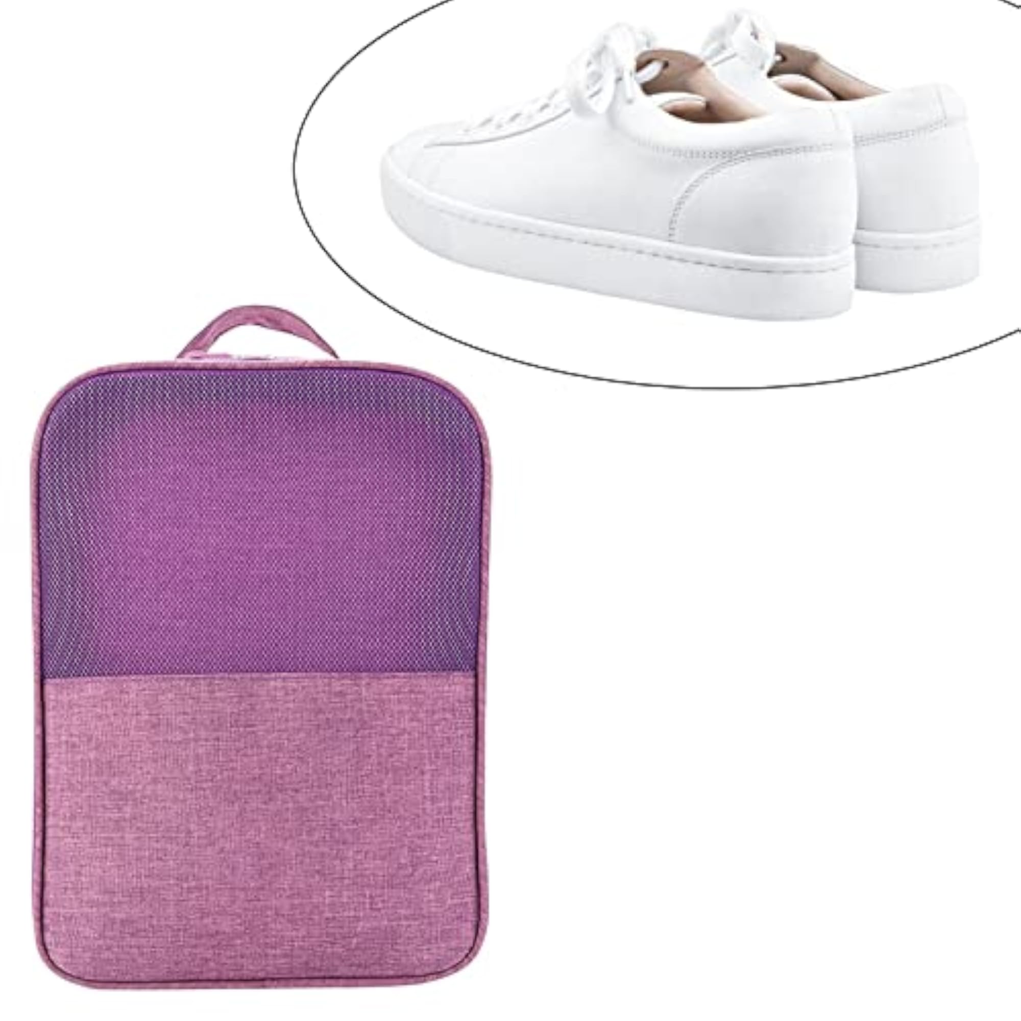 Washable Portable Shoe Pouch for Unisex, Purple